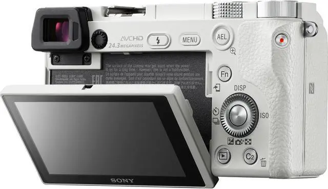 Alt view image 11 of 20 - Sony Alpha a6000 Mirrorless Digital Camera with 16-50mm E-Mount Lens, White