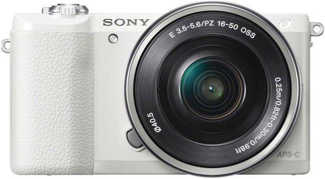 Sony a5100 16-50mm DSLR Camera with 3-Inch Flip Up LCD (White