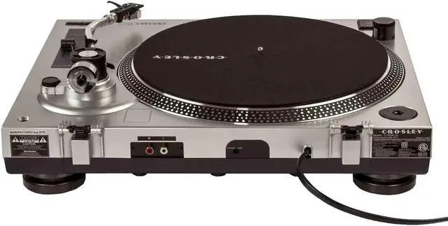 Alt view image 3 of 17 - Crosley 2 Speed S-Shaped Built-In Preamp Record Player Turntable (For Parts)