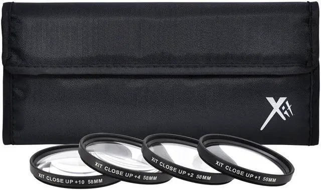 Alt view image 2 of 4 - Xit Pro UV CPL FLD Lens Filter + Close-Up Macro Deluxe Accessory Kit for 58mm Filter