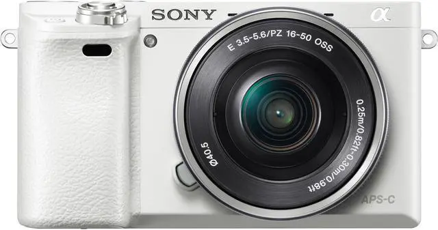 Alt view image 8 of 20 - Sony Alpha a6000 Mirrorless Digital Camera with 16-50mm E-Mount Lens, White