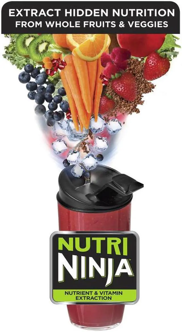 Alt view image 10 of 20 - Ninja BL456 Nutri Ninja Pro Blender, Black/Silver
