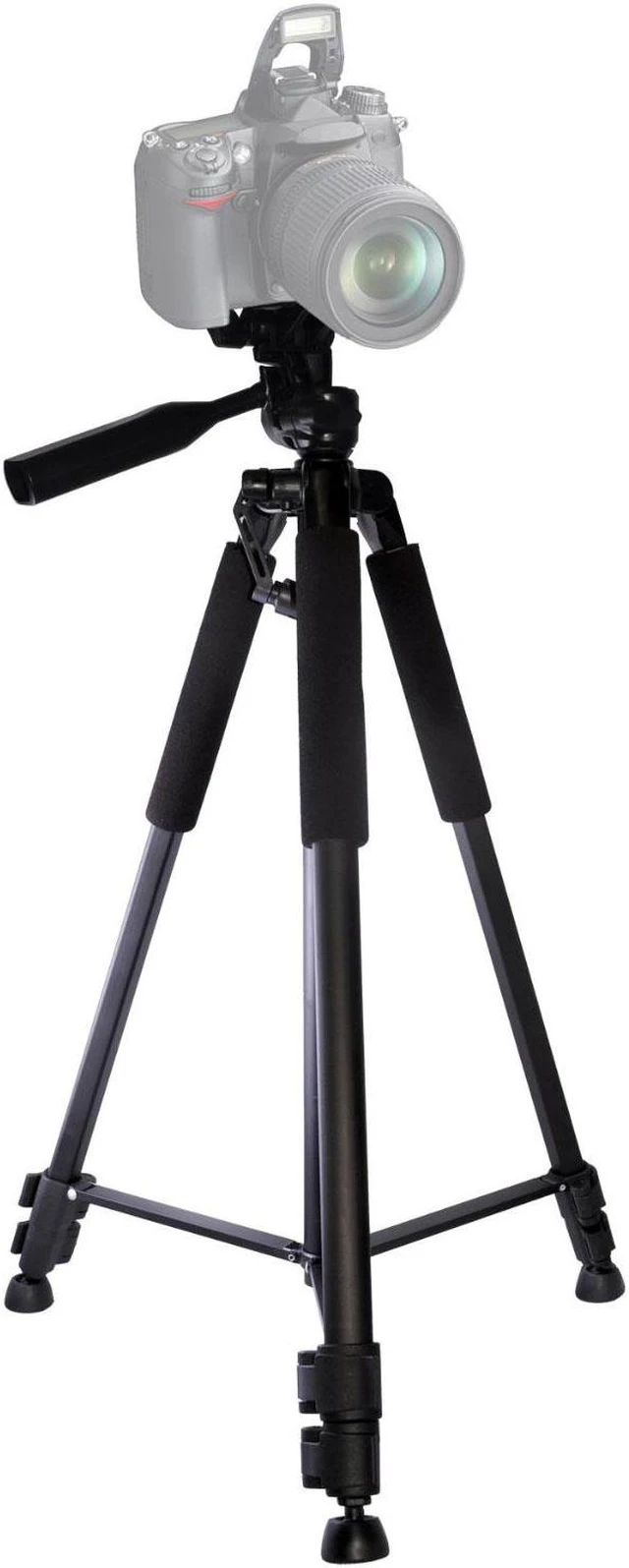 Alt view image 6 of 18 - 60" Xit Pro Series Aluminum Camera Tripod w/Bubble Level & Carrying Case XT60TRB
