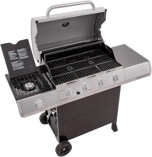 Alt view image 4 of 18 - Char-Broil Traditional 4-Burner 40,000 BTU Gas Grill, Stainless | 463436215