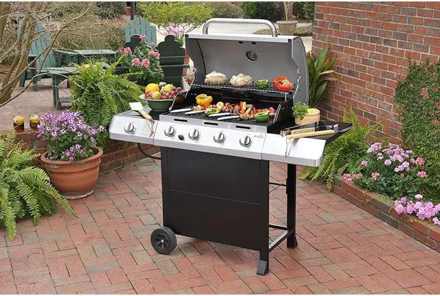 Alt view image 6 of 18 - Char-Broil Traditional 4-Burner 40,000 BTU Gas Grill, Stainless | 463436215