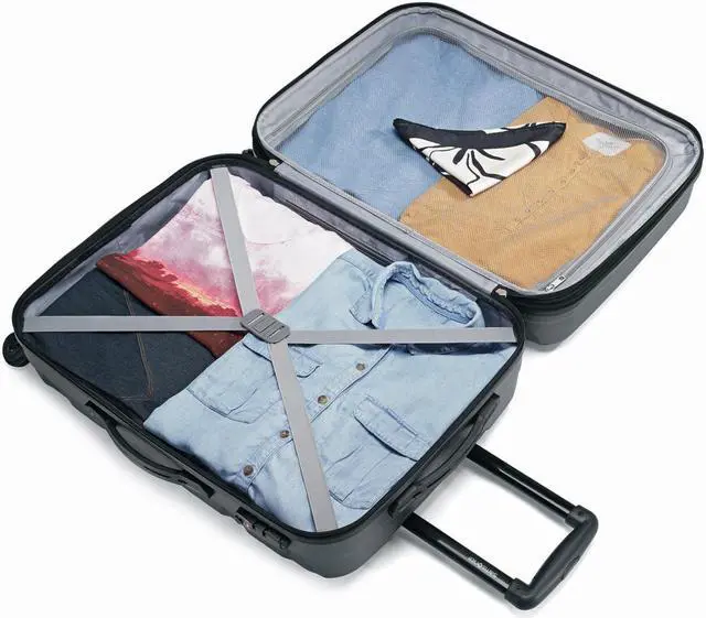 Alt view image 11 of 20 - Samsonite Omni PC Hardside Luggage, Black, Checked-Medium