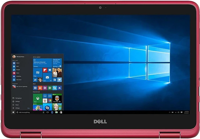 Alt view image 14 of 15 - Dell Inspiron i3179-0000RED 11.6" HD 2-IN-1 Laptop (7th Generation Intel Core m3-7Y30, 4GB RAM, 500GB HDD) RED