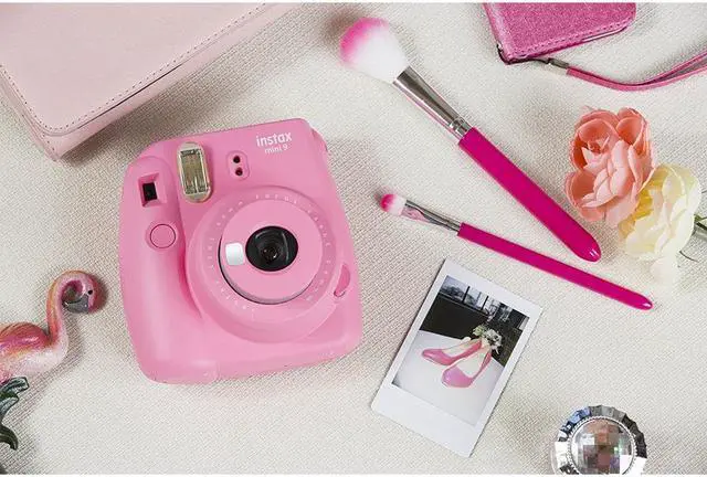 Alt view image 3 of 15 - Fujifilm Instax Mini 9 Instant Camera-Flamingo Pink w/ 40 Sheets Of Instant Film