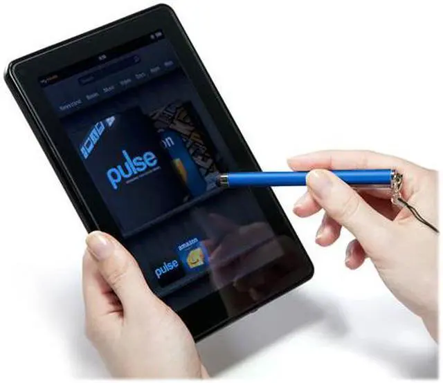 Alt view image 4 of 7 - Kindle Fire Stylus Pen, BoxWave [Capacitive Stylus] Rubber Tip Capacitive Stylus Pen for Amazon Kindle Fire