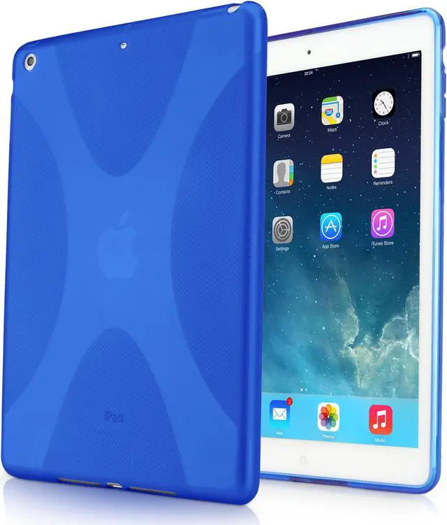 Main image of iPad Air Case, BoxWave [BodySuit] Premium Textured TPU Rubber Gel Skin Case for Apple iPad Air