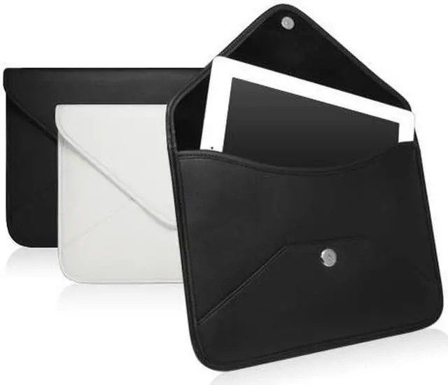 Alt view image 6 of 7 - iPad 2 Case, BoxWave [Elite Leather Messenger Pouch] Synthetic Leather Cover w/ Envelope Design for Apple iPad 2