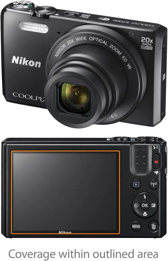 Alt view image 2 of 3 - Nikon Coolpix S7000 Screen Protector, BoxWave [ClearTouch Anti-Glare (2-Pack)] Anti-Fingerprint Matte Film Skin for Nikon Coolpix S7000