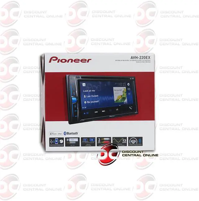 Alt view image 3 of 6 - Pioneer AVH-220EX 2-din 6.2" Touchscreen Car USB/DVD/CD Receiver With Bluetooth