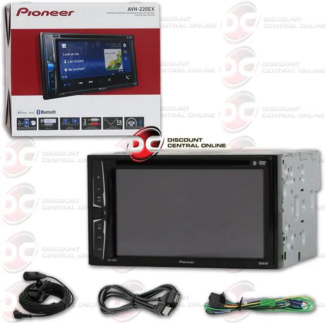 Main image of Pioneer AVH-220EX 2-din 6.2" Touchscreen Car USB/DVD/CD Receiver With Bluetooth