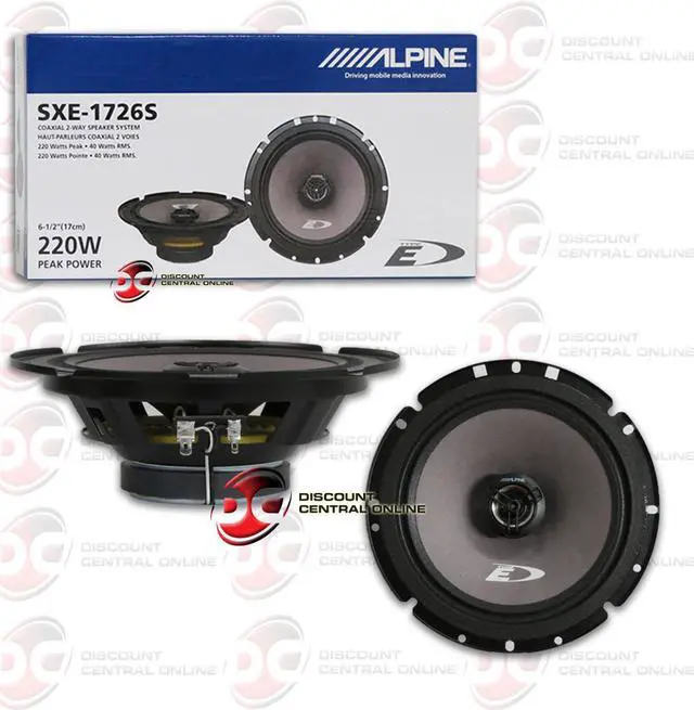 Main image of Alpine SXE-1726S 6.5 Inch 6 1/2" 2-way Car Audio Speakers 220w (Pair)