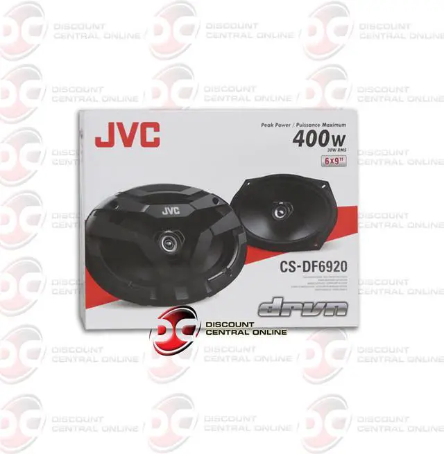 Alt view image 3 of 12 - JVC CS-DF6920 6" X 9" 2-way Car Audio Coaxial Speakers (Pair) 6x9 Inch 400w Max