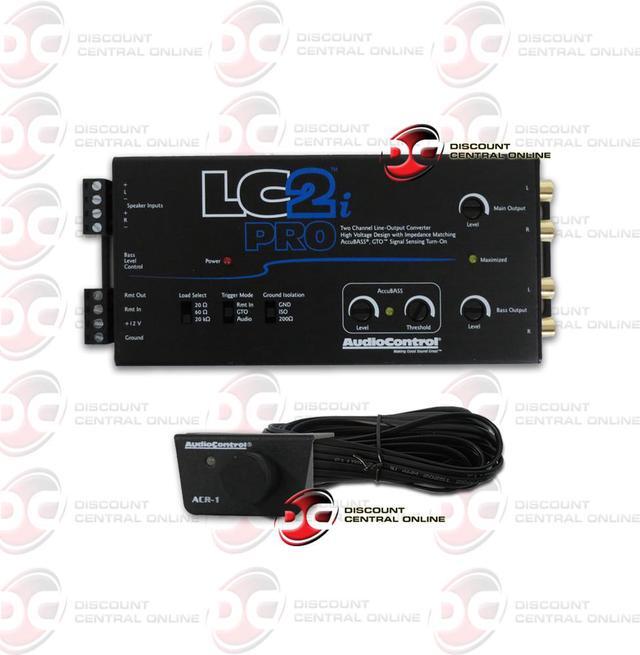 Alt view image 3 of 19 - AudioControl LC2i PRO 2-Channel Line Output Converter with Impedance Matching, AccuBASS, GTO, Audio Signal Sense, 12V Turn-On and ACR-1 Dash Remote Subwoofer Control