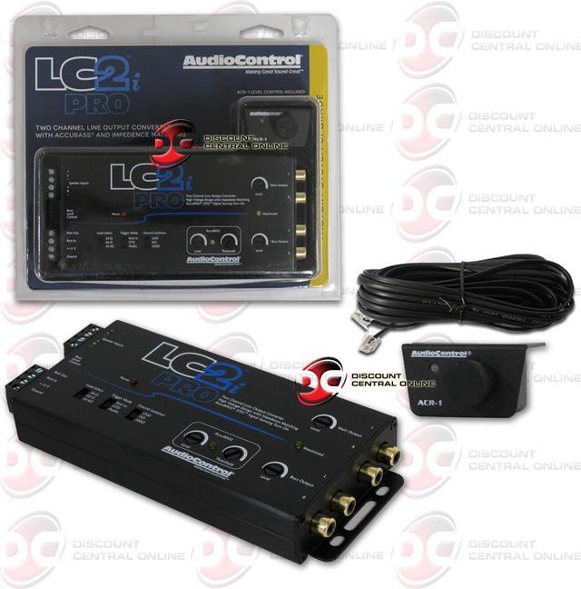 Main image of AudioControl LC2i PRO 2-Channel Line Output Converter with Impedance Matching, AccuBASS, GTO, Audio Signal Sense, 12V Turn-On and ACR-1 Dash Remote Subwoofer Control