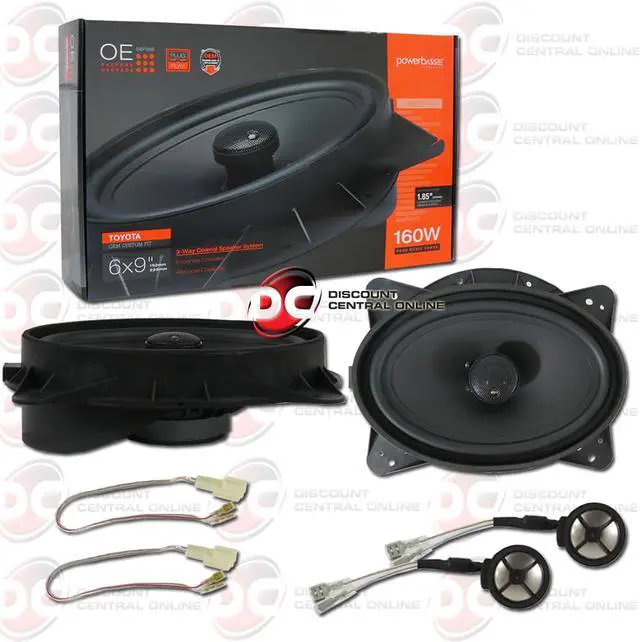 Alt view image 2 of 12 - PowerBass OE692-TY 6x9 Coaxial OEM Toyota Replacement Component Speaker