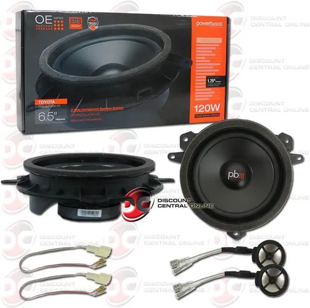 Alt view image 2 of 5 - PowerBass OE65C-TY 6.5” Component OEM Toyota Replacement Speaker