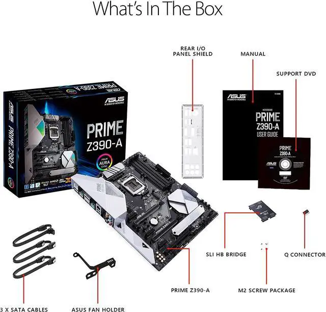 Alt view image 5 of 17 - ASUS Prime Z390-A LGA 1151 (300 Series) Intel Z390 SATA 6Gb/s ATX Intel Motherboard