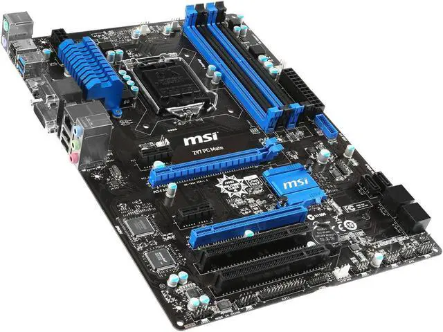 Alt view image 9 of 9 - MSI Z97 PC Mate LGA 1150 Intel Z97 HDMI SATA 6Gb/s USB 3.0 ATX Intel Motherboard