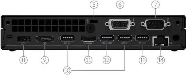 Alt view image 18 of 20 - Lenovo ThinkCentre M70q Gen 2 11MY001SUS Desktop Computer - Intel Core i5 11th Gen I5-11400T Hexa-core (6 Core) 1.30 GHz - 8 GB RAM DDR4 SDRAM - 256 GB M.2 PCI Express NVMe SSD - Tiny - Black - Intel - OEM