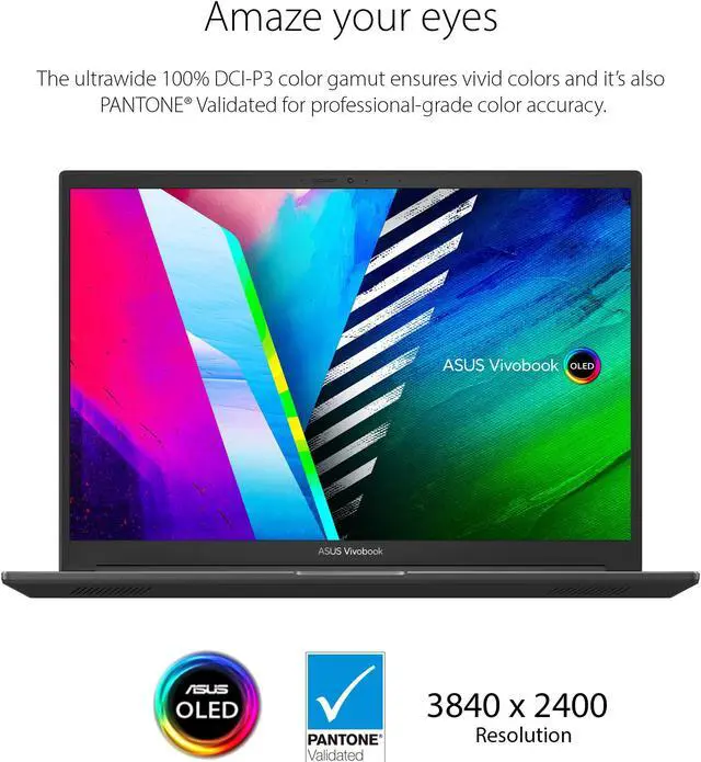 Alt view image 16 of 20 - Asus Vivobook Pro 16X M7600 M7600RE-XB99 16" Notebook - 4K - 3840 x 2400 - AMD Ryzen 9 6900HX Octa-core (8 Core) - 32 GB Total RAM - 32 GB On-board Memory - 1 TB SSD - Black - AMD Chip - Windows
