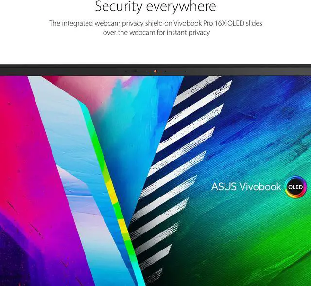 Alt view image 20 of 20 - Asus Vivobook Pro 16X M7600 M7600RE-XB99 16" Notebook - 4K - 3840 x 2400 - AMD Ryzen 9 6900HX Octa-core (8 Core) - 32 GB Total RAM - 32 GB On-board Memory - 1 TB SSD - Black - AMD Chip - Windows