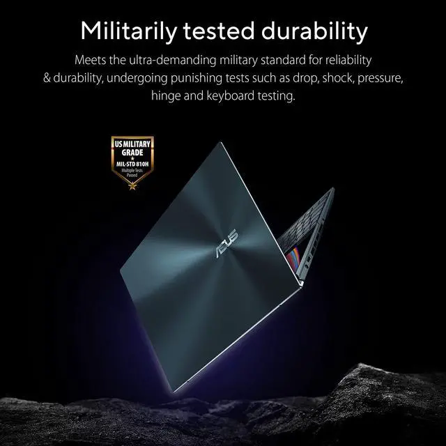 Alt view image 7 of 11 - ASUS ZenBook Pro Duo 15 OLED UX582 Laptop, 15.6 OLED 4K Touch Display, i7-12700H, 16GB, 1TB, GeForce RTX 3060, ScreenPad Plus, Windows 11 Home, Celestial Blue, UX582ZM-AS76T