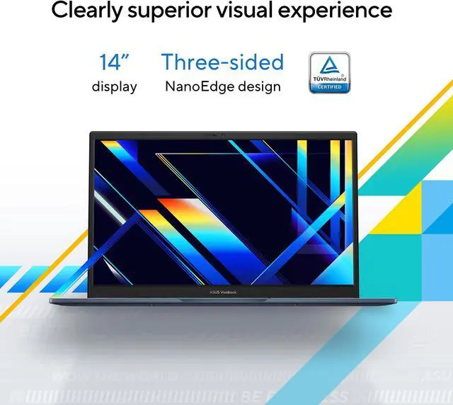 Alt view image 4 of 8 - ASUS 2023 Vivobook 14 Laptop, 14 FHD (1920 x 1080) Display, Intel Core i5-1235U CPU, Intel Iris X Graphics, 8GB RAM, 256GB SSD, Windows 11 Home, Quiet Blue, F1404ZA-AS51