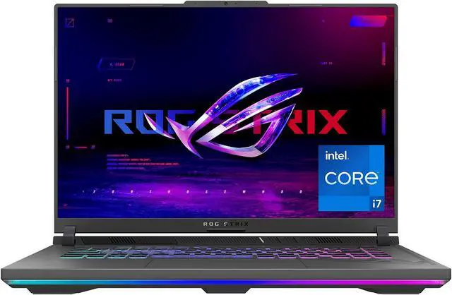 Alt view image 8 of 14 - ASUS ROG Strix G16 (2023) Gaming Laptop, 16 16:10 FHD 165Hz, GeForce RTX 4060, Intel Core i7-13650HX, 16GB DDR5, 512GB PCIe SSD, Wi-Fi 6E, Windows 11, G614JV-AS73