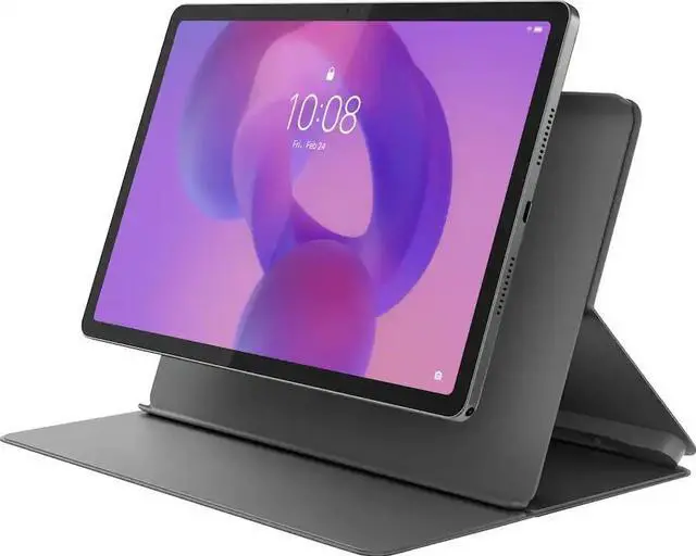 Alt view image 6 of 7 - Lenovo Idea Tab 11" Tablet with Pen & Folio Case - Dimensity 6300 / 8GB RAM / 128 GB Storage / Android 15/2.5K / 90 Hz / Luna Grey (ZAFR0929US)