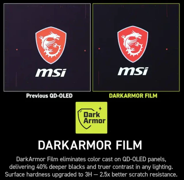 Alt view image 7 of 7 - MSI MAG 341CQP QD-OLED 34" 21:9 UWQHD 240Hz Curved OLED HDR Gaming Monitor, Metallic Black