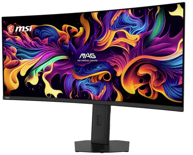 Alt view image 3 of 7 - MSI MAG 341CQP QD-OLED 34" 21:9 UWQHD 240Hz Curved OLED HDR Gaming Monitor, Metallic Black