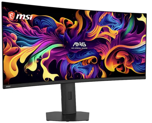 Alt view image 2 of 7 - MSI MAG 341CQP QD-OLED 34" 21:9 UWQHD 240Hz Curved OLED HDR Gaming Monitor, Metallic Black