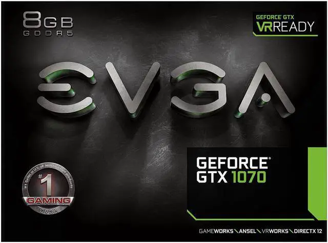 Alt view image 4 of 4 - EVGA GeForce GTX 1070 GAMING, 08G-P4-5171-KR, ACX 3.0 & Black Edition