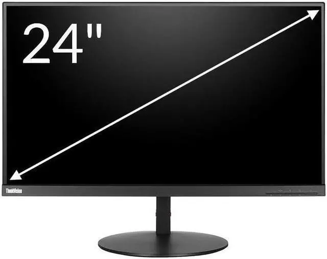 Alt view image 14 of 20 - Lenovo ThinkVision P24h-10 23.8" 2560x1440 QHD USB-C DisplayPort HDMI 4ms In-Plane Switching Panel IPS LED Backlight Mon