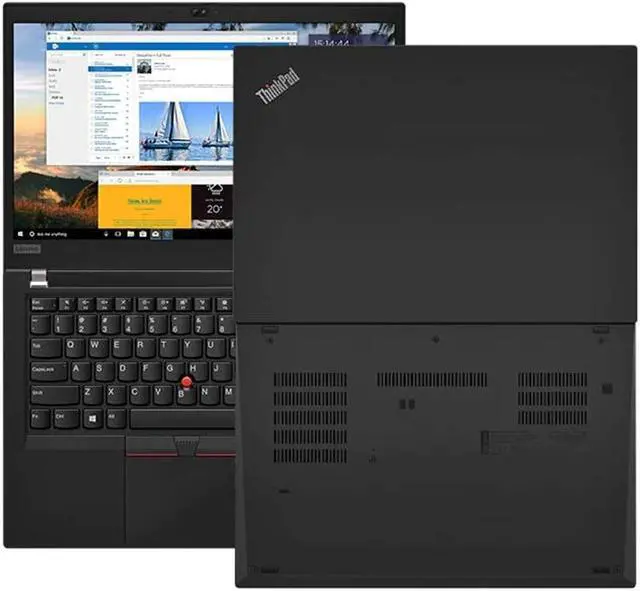Alt view image 14 of 14 - Lenovo Laptop ThinkPad T490 Intel Core i5-8265U 8GB Memory 256 GB PCIe SSD Intel UHD Graphics 14.0" Non-Touch Screen Windows 10 Pro 64-bit 20N20008US