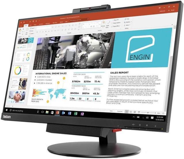Alt view image 5 of 14 - Lenovo ThinkCentre Tiny-In-One 24 Gen3 Monitor | 23.8" FHD IPS LED LCD | Built-In Webcam and Microphone | Integrated Speakers |Compatible with ThinkCenter Tiny Desktops - 10QYPAR1US/A17TIO24