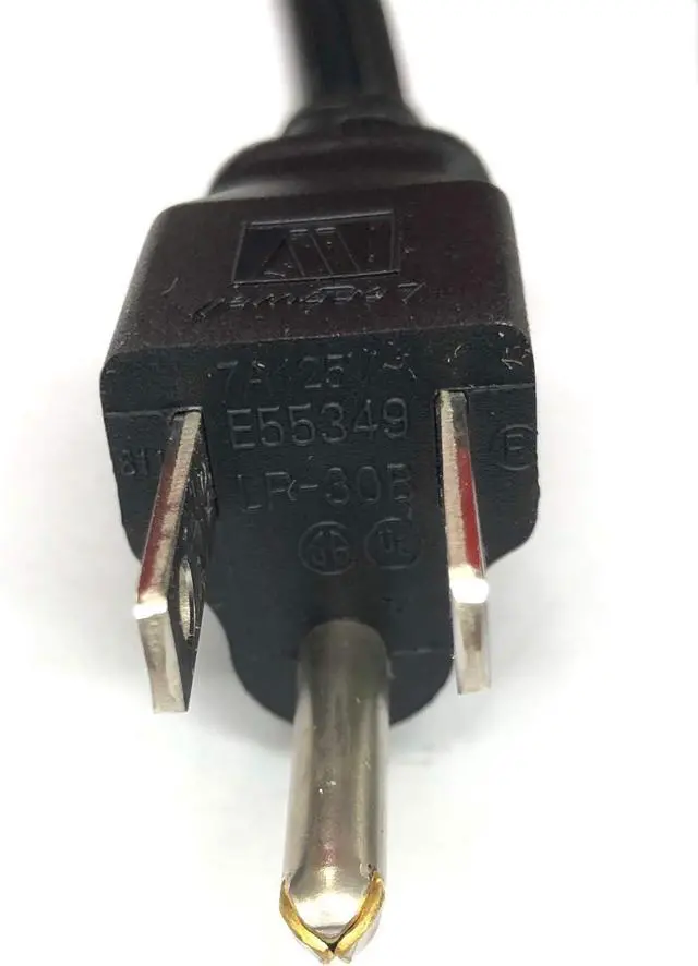 Alt view image 6 of 7 - LongWell Original 3.3 Ft AC Power cord LS-18 LP-30B E55349,Compatible With P/N:05V1C9,0K260C,0K2490,02JVNJ,NEMA 5-15P to C5 3-Slot Mickey Mouse type plug, For Dell Laptops,Desktop,All in One PC