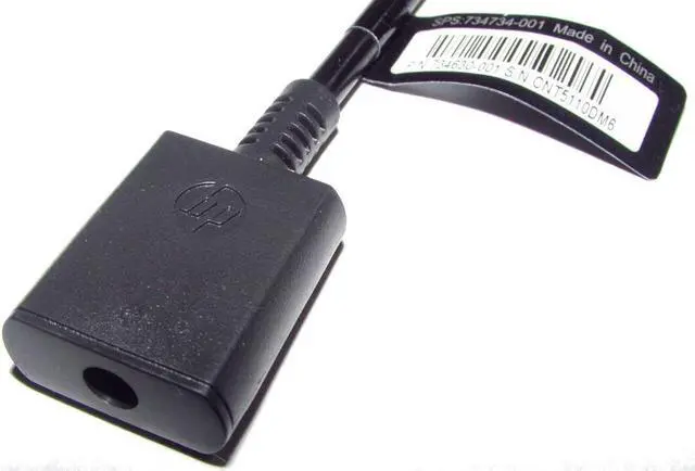 Alt view image 4 of 4 - HP 734734-001 Dongle For Smart Ac Adapter - Converts 3-Pin Smart Power Connector To Standard/Legacy Power Connector - Required When Using A Smart Ac Adapter With An Older, Non-Smart-Compatible Notebo
