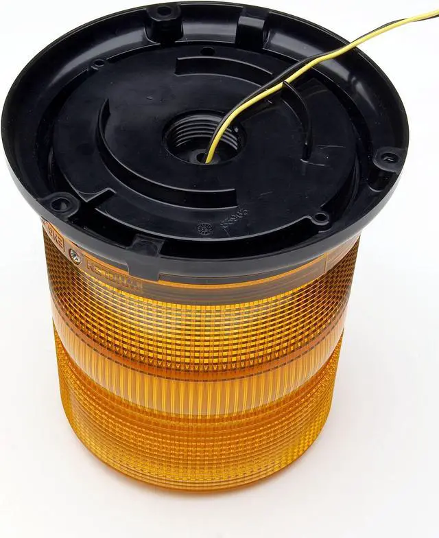 Alt view image 2 of 2 - Whelen Engineering L21 Series Beacon, Amber, High Dome, Permanent Mount, 12 V DC, Model# L21HAP