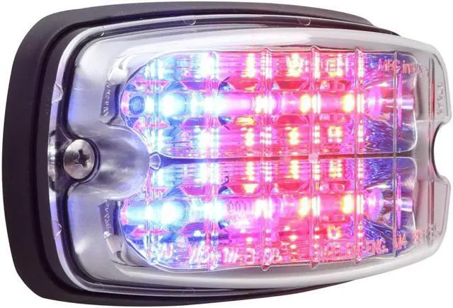 Main image of Whelen Engineering M4® Series Red/Blue with Clear Directional Lens, Model# M4J