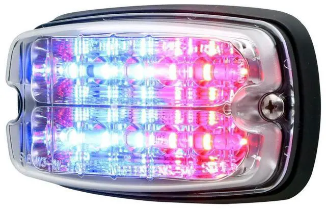 Alt view image 3 of 3 - Whelen Engineering M4® Series Red/Blue with Clear Directional Lens, Model# M4J