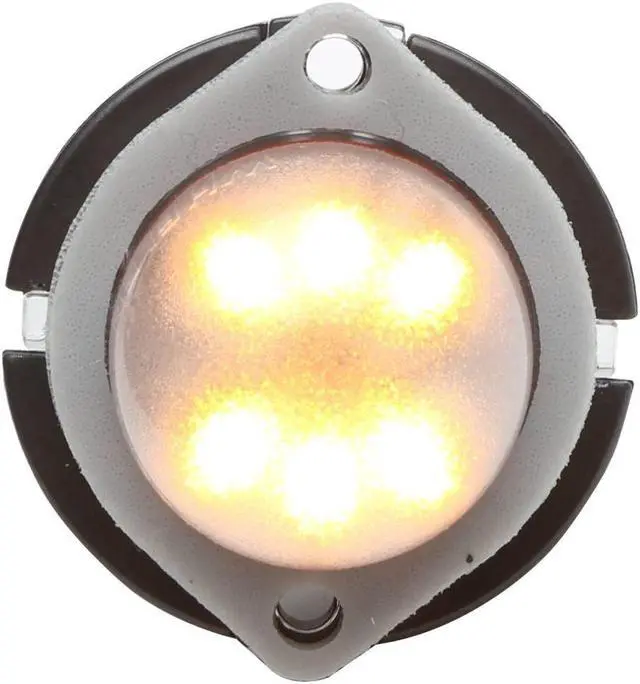 Main image of Whelen Engineering Vertex Super-LED® Light Omni Directional Lighthead, Amber, 9' Cable, Model# VTX609A