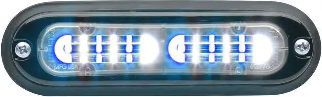 Main image of Whelen Engineering ION T-Series® DUO Interleaved Blue/White Blue/White with Smoked Lens, Model# TLI2EX