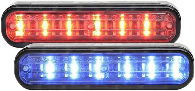 Main image of Whelen Engineering ION Series Linear-LED® DUO Universal Red/Blue with Smoked Lens, Model# XI2J