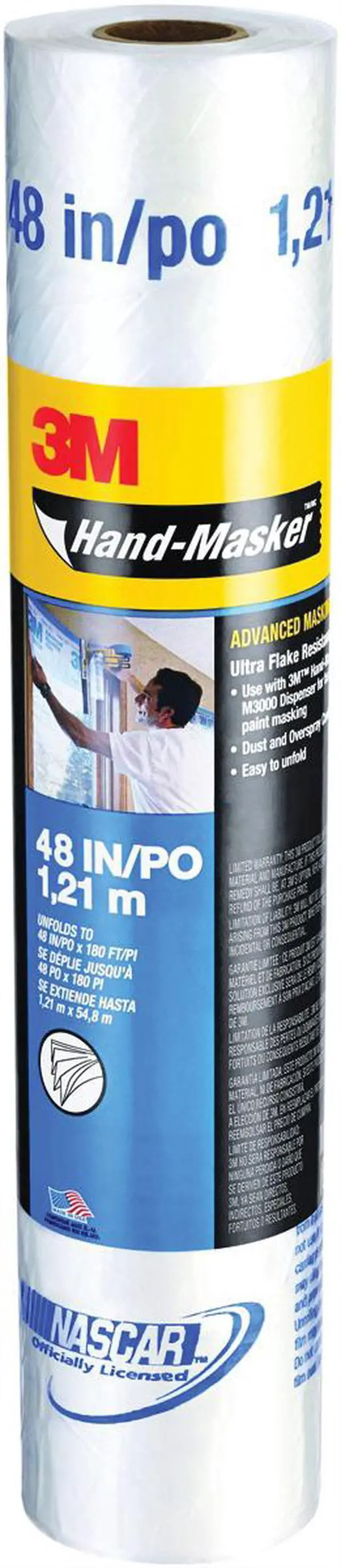 Alt view image 2 of 9 - 3M 90038 Hand-Masker Advanced Masking Film, 48-Inch