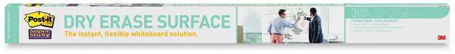 Alt view image 2 of 20 - Post-it Dry DEF4X3 - Erase Film with Adhesive Backing, 48 x 36, White